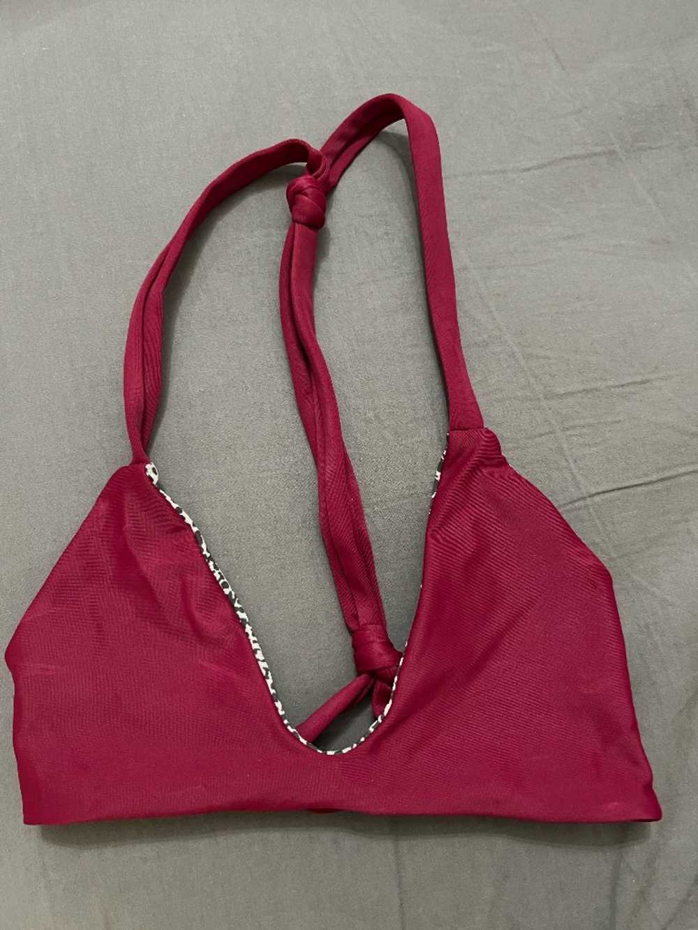 NWT Acacia Swimwear Small Red Fruit Yelapa bikini top Sz S